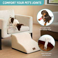 COZY KISS dog stairs foam-core supports joints during climbs