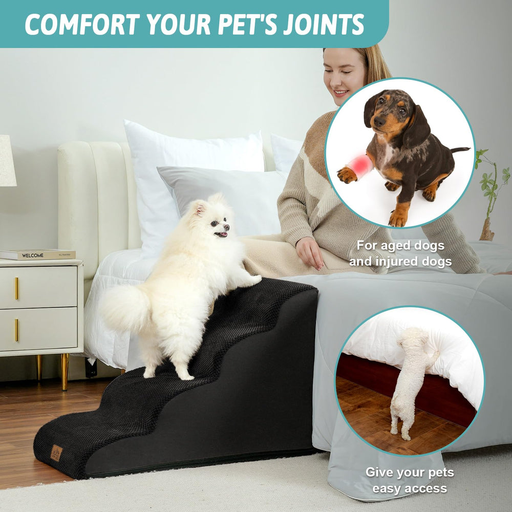 COZY KISS dog stairs foam detail highlights 30D high-density sponge stability