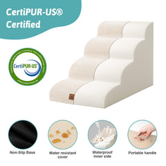 COZY KISS dog stairs leakproof surface reduces mess risk during use