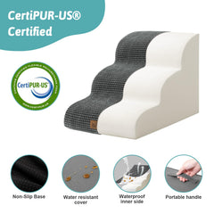 COZY KISS Dog Stairs removable cover machine washable for easy cleaning
