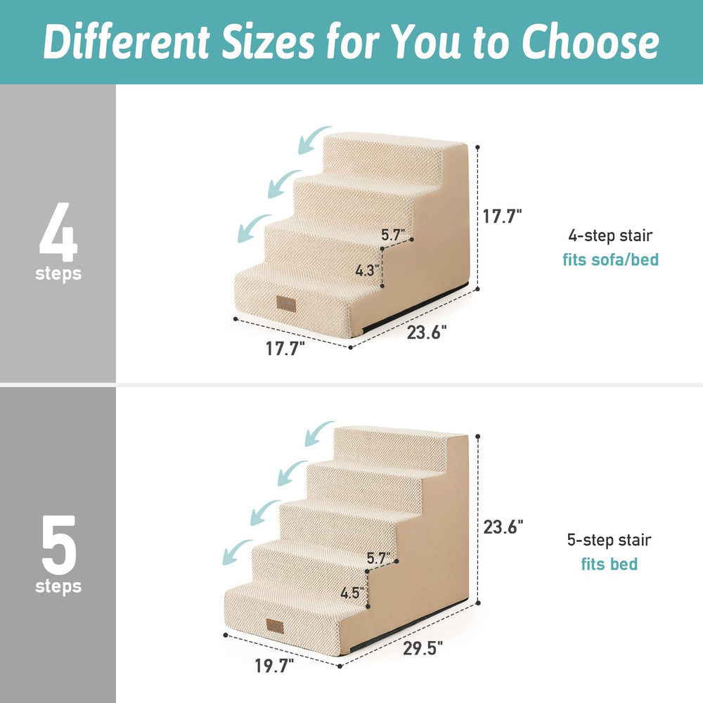 COZY KISS dog stairs removable cover demonstrates easy machine washing