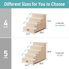 COZY KISS dog stairs removable cover demonstrates easy machine washing