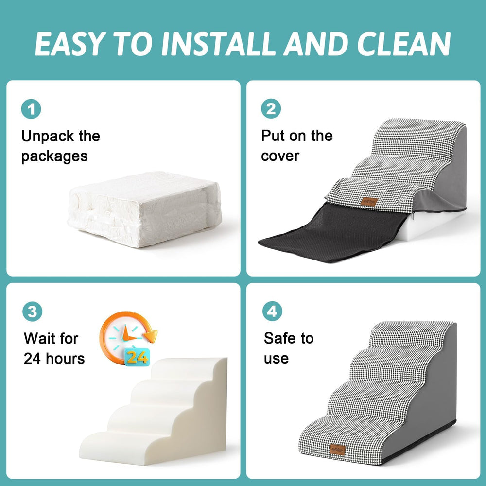 COZY KISS dog stairs leakproof surface with waterproof layer