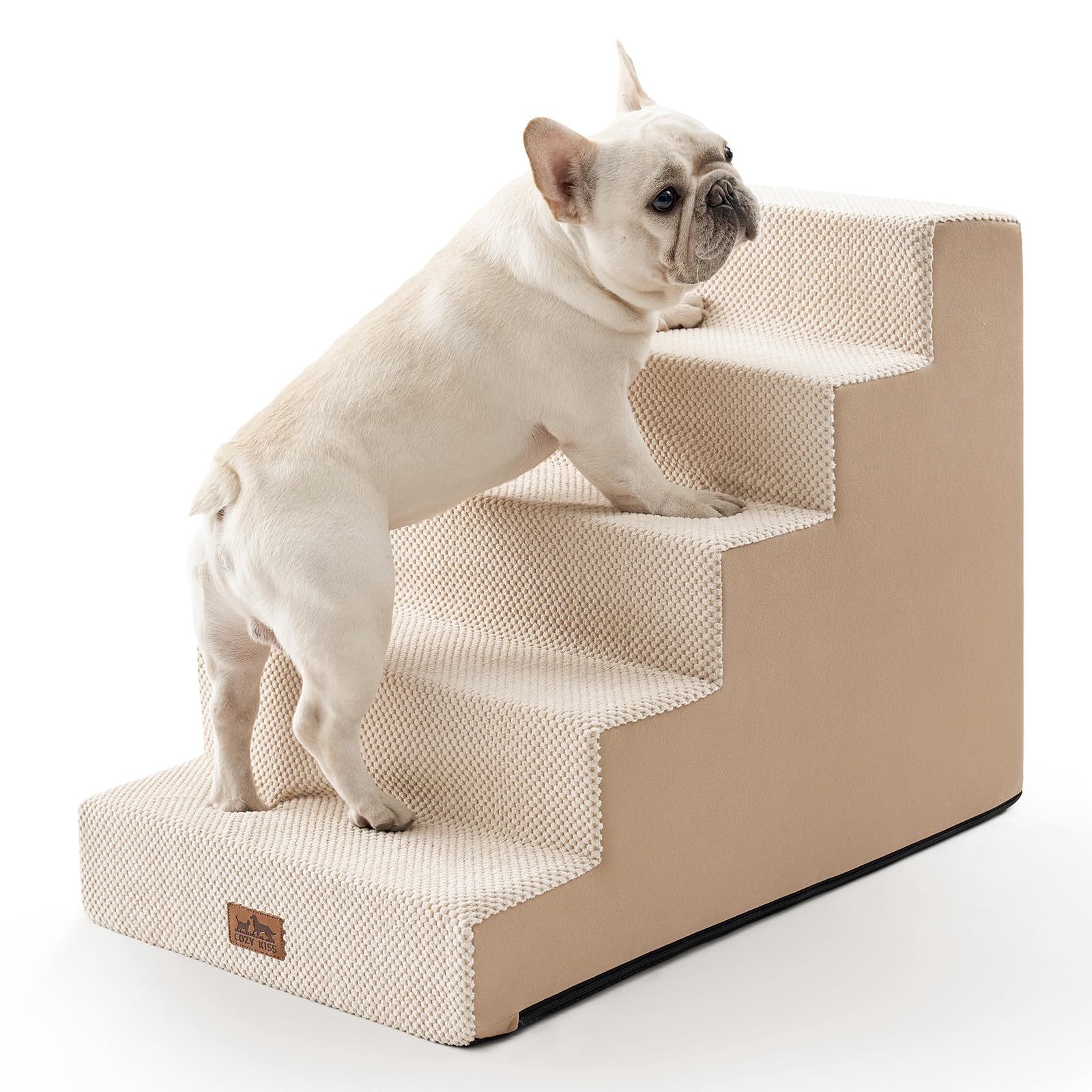 COZY KISS dog stairs wide-base provide stable climbing for high beds