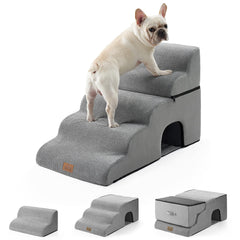 COZY KISS extra-wide dog stairs tunnel side view for stable pet access