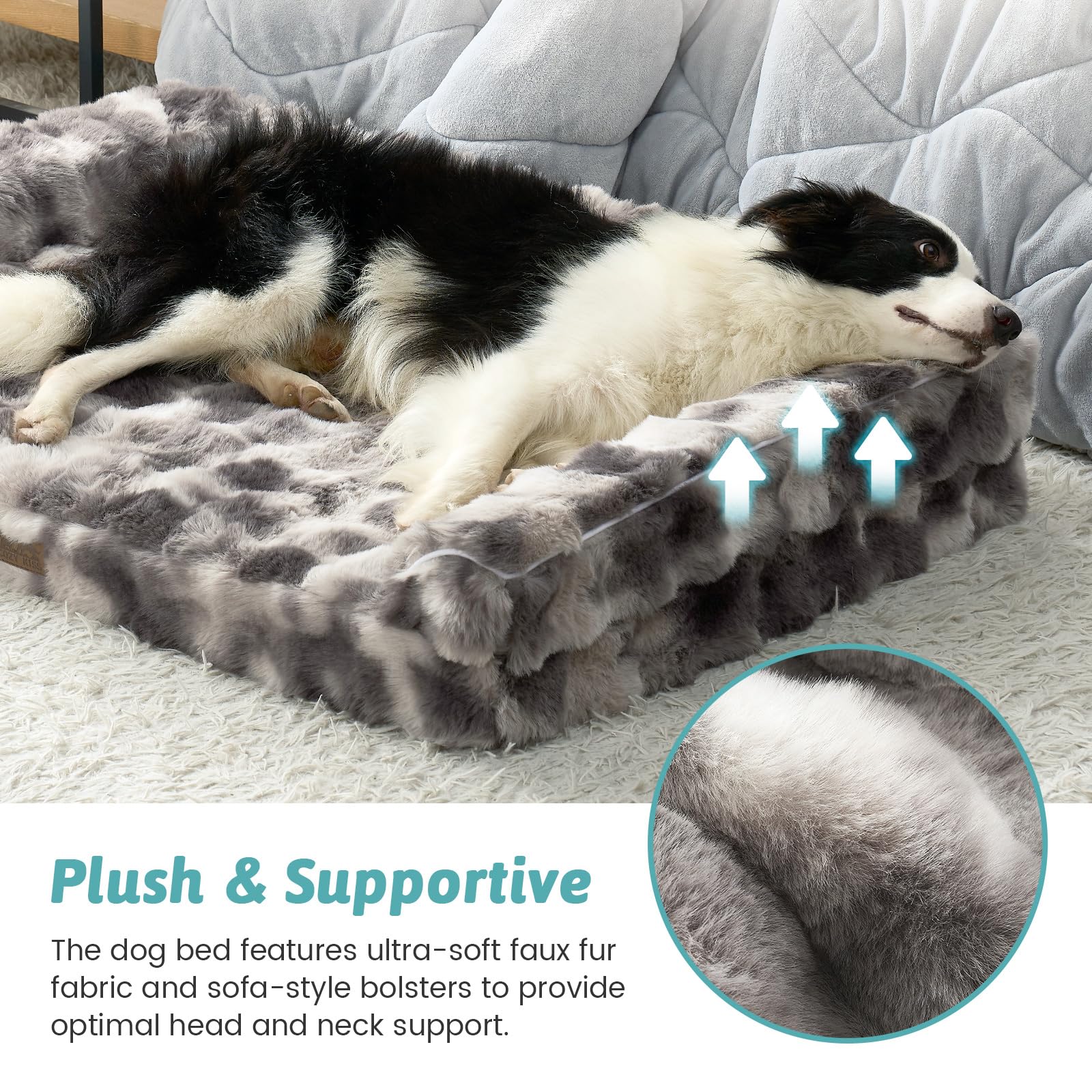 COZY KISS waterproof lining image showing leakproof protection during messes