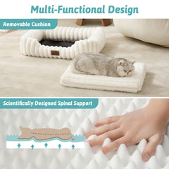 COZY KISS orthopedic bed raised sides cradle head and neck for restful sleep