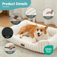 COZY KISS orthopedic bed removable cover enables easy cleaning of the bed