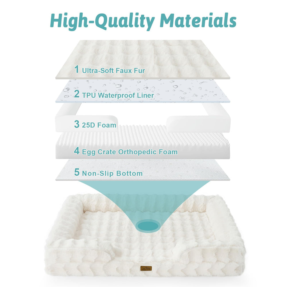 COZY KISS bed large waterproof lining inside for protection.