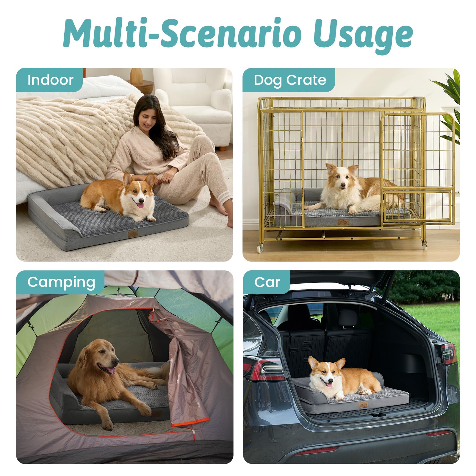 COZY KISS bed non-slip bottom reduces bed movement.