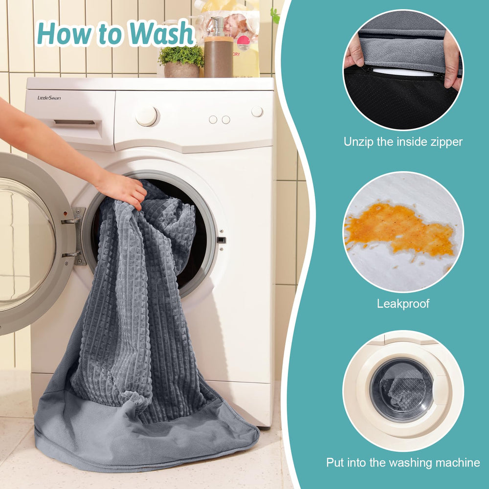 COZY KISS bed washable cover is easy to clean.