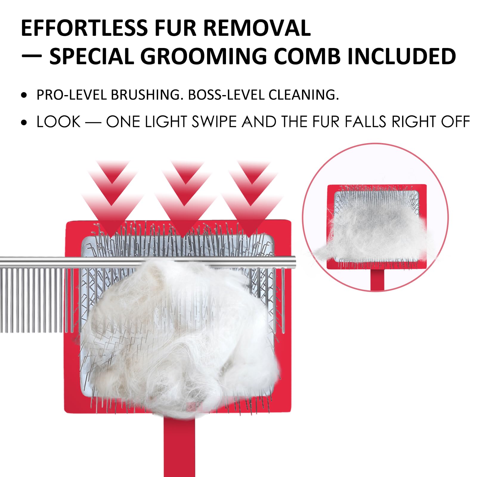Cozygift Australian Shepherd coat being brushed during grooming.