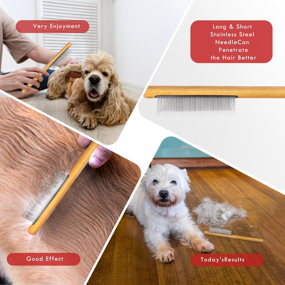 Cozygift dog and cat grooming kit in use for mats.
