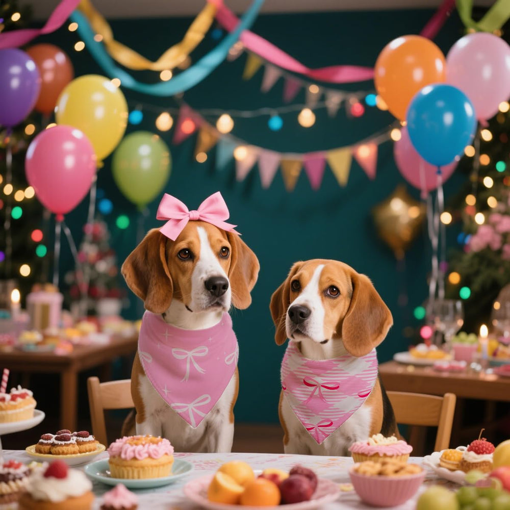 CozyHaus coquette bowknot kerchief emphasizes cute, stylish pet outfits for holidays and events.