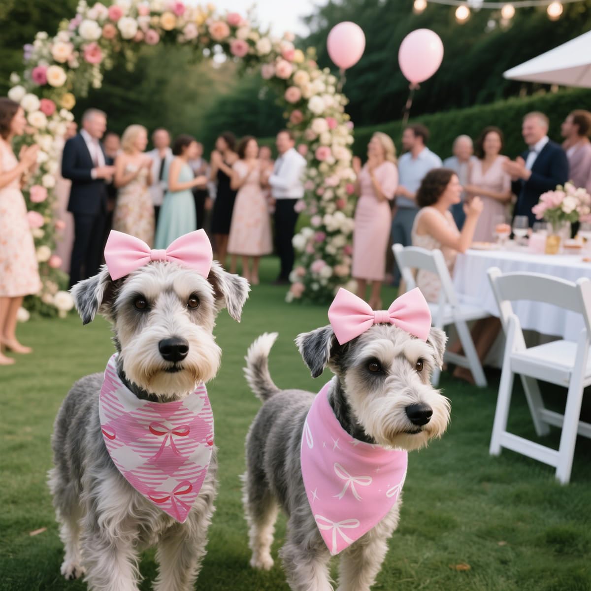 CozyHaus two-pack bandanas offer versatile styling for both playful and calm dogs.