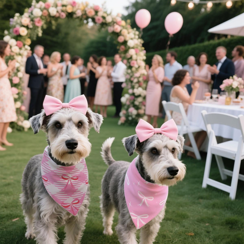 CozyHaus two-pack bandanas offer versatile styling for both playful and calm dogs.