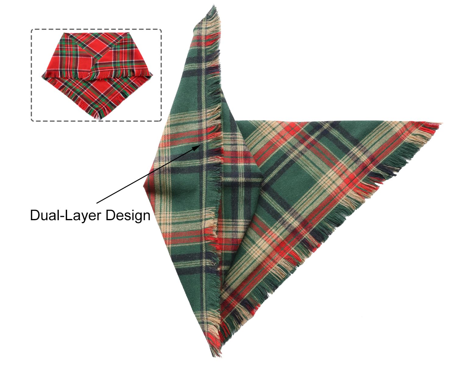 CozyHaus two-pack festive bandanas ready for celebrations.