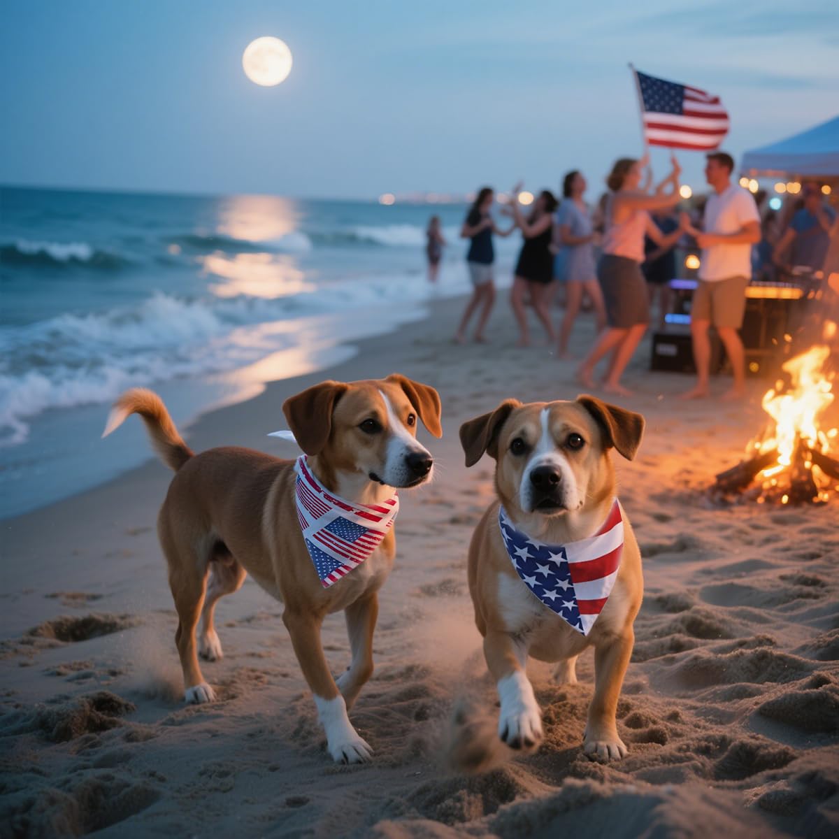 CozyHaus independence day photo-ready bandana for stylish pet moments