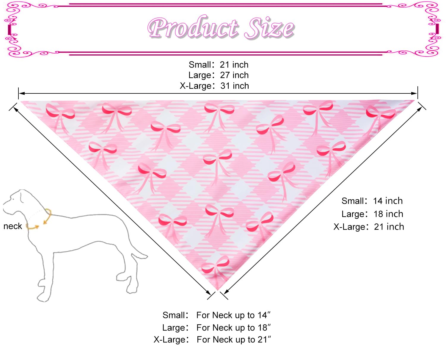 CozyHaus Pink gingham pattern bandana close-up for seasonal pet fashion.