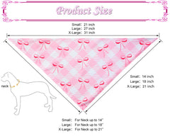 CozyHaus Pink gingham pattern bandana close-up for seasonal pet fashion.