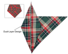 CozyHaus plaid-pattern close-up shows neat stitching and timeless styling