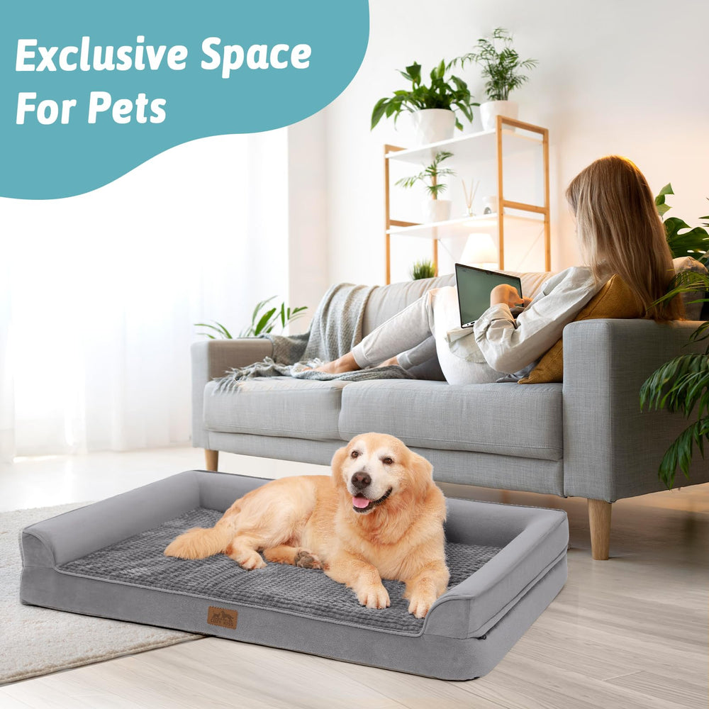 COZY KISS dog bed in indoor and outdoor settings for versatility.