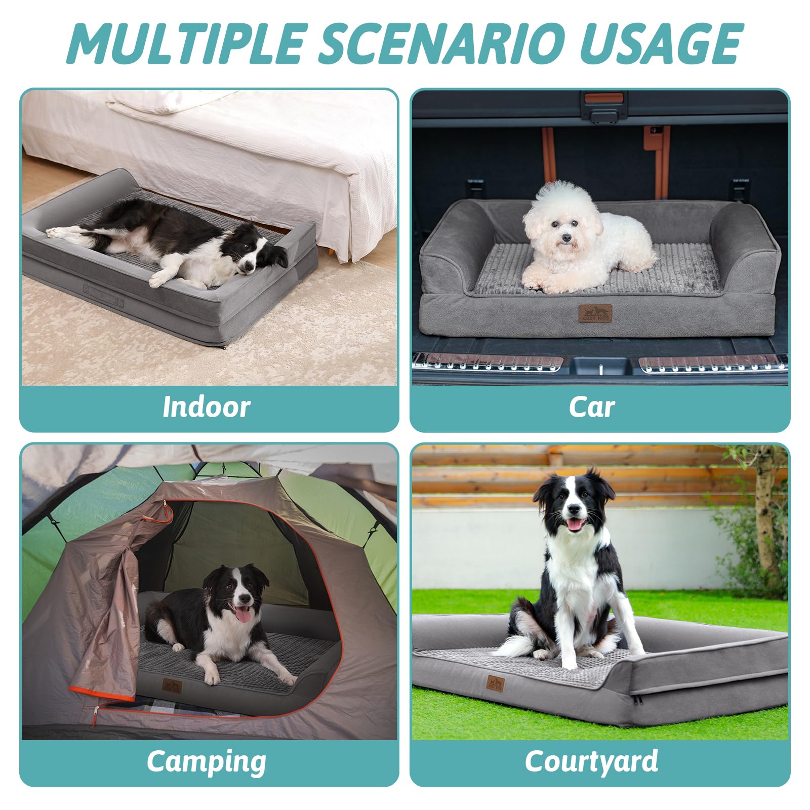 COZY KISS removable cover aids quick cleaning after adventures.
