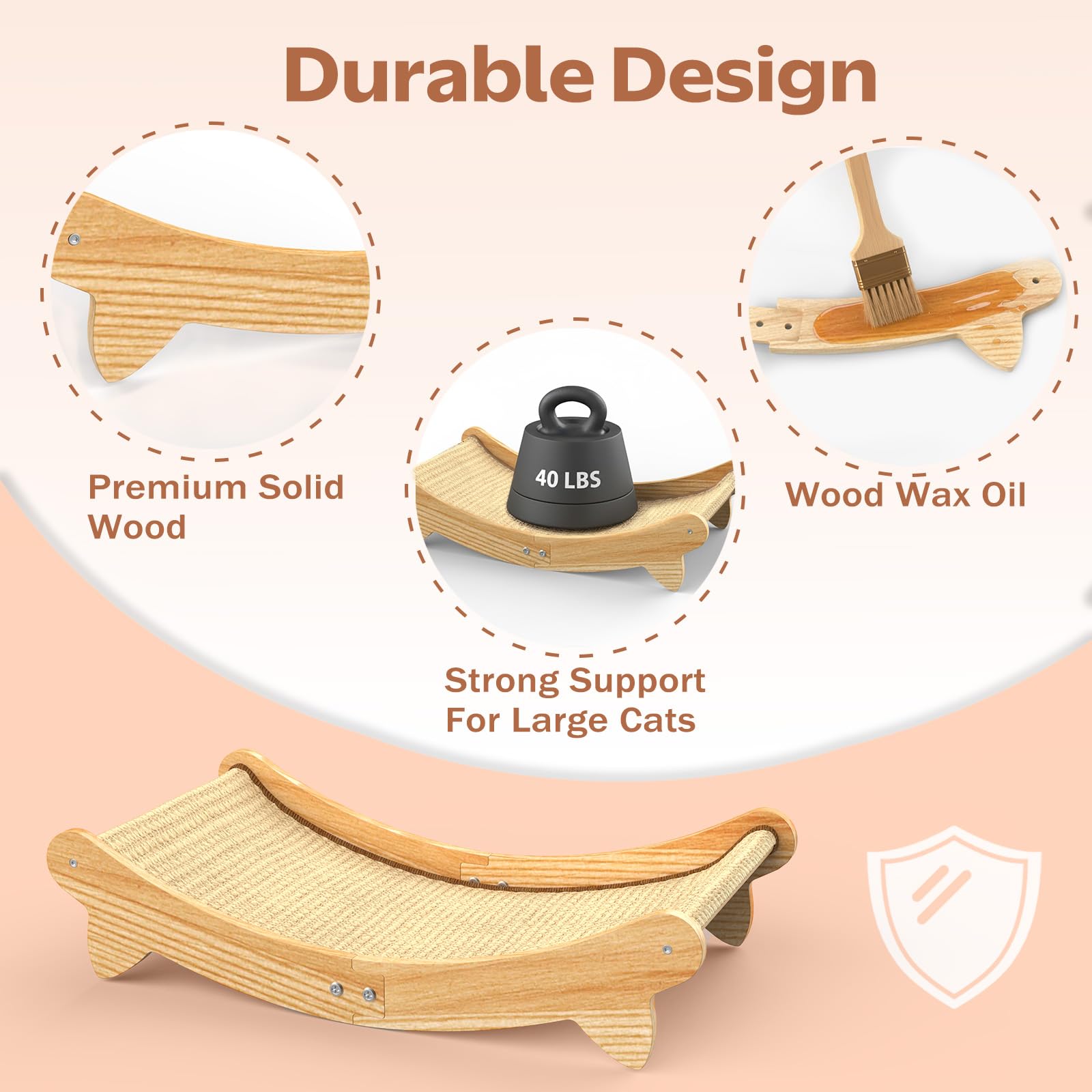 CozyLazy cat scratcher bed kitten-friendly and roomy for kittens and adult cats.