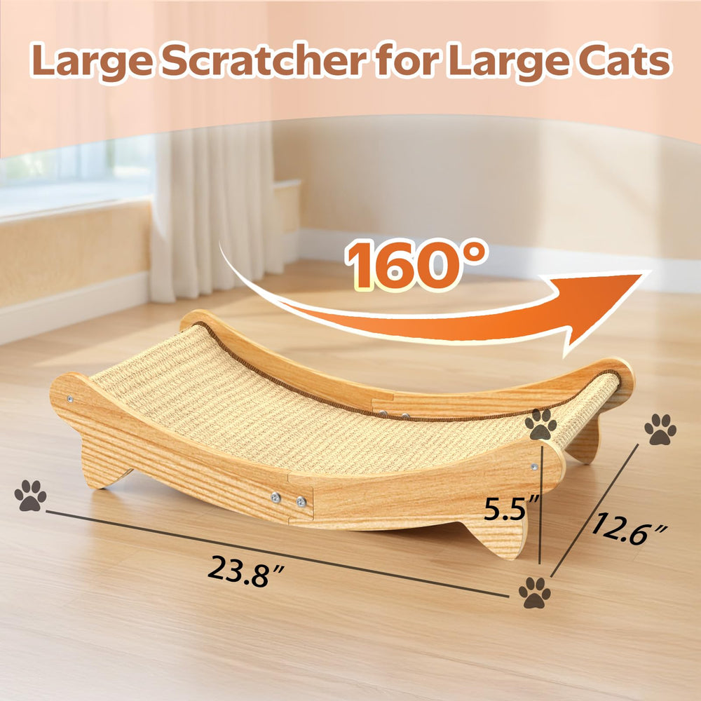 CozyLazy cat scratcher bed stable base keeps pets safe during play and naps.