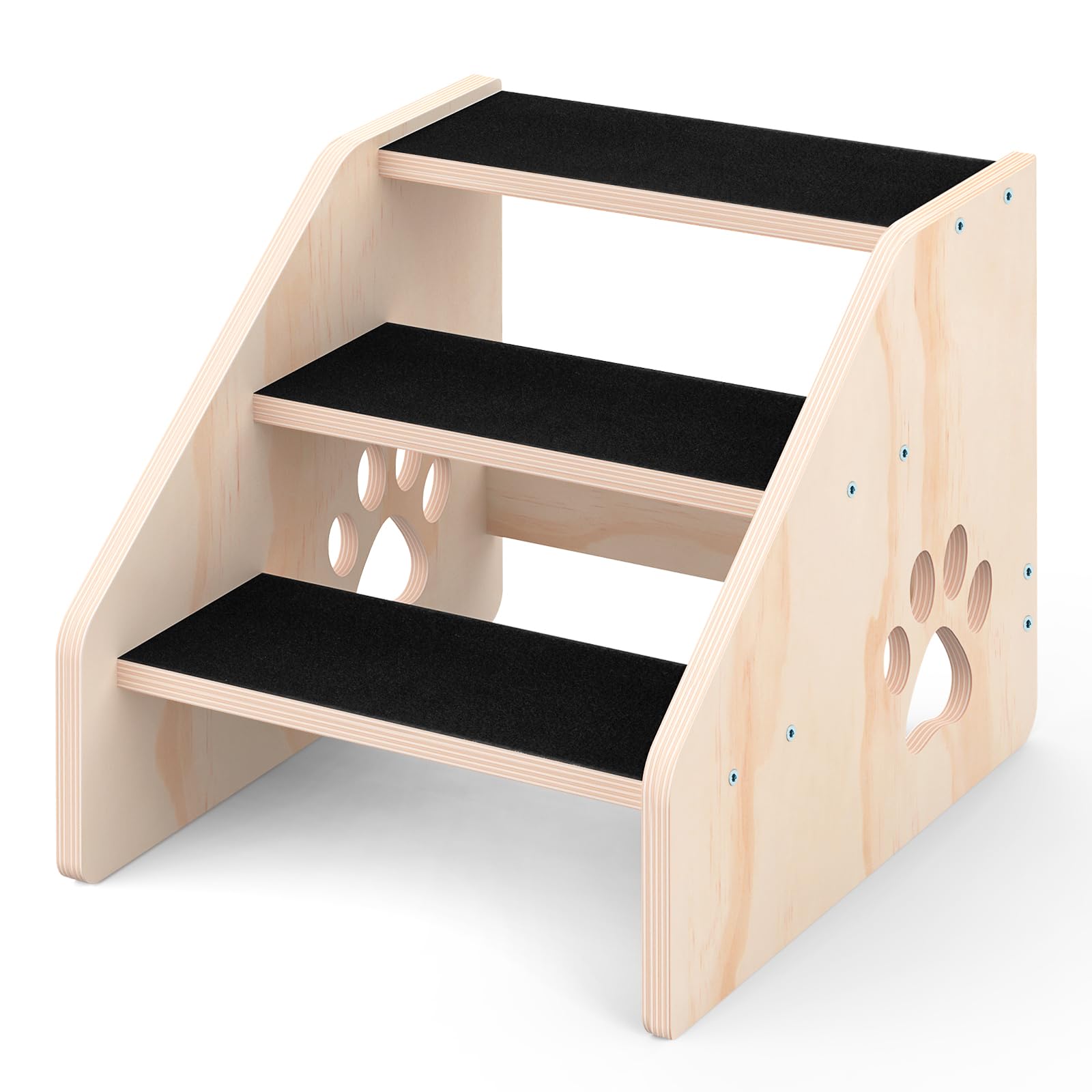 CozyLazy Dog Stairs with A-structure stability support up to 70 pounds for steady climbs.