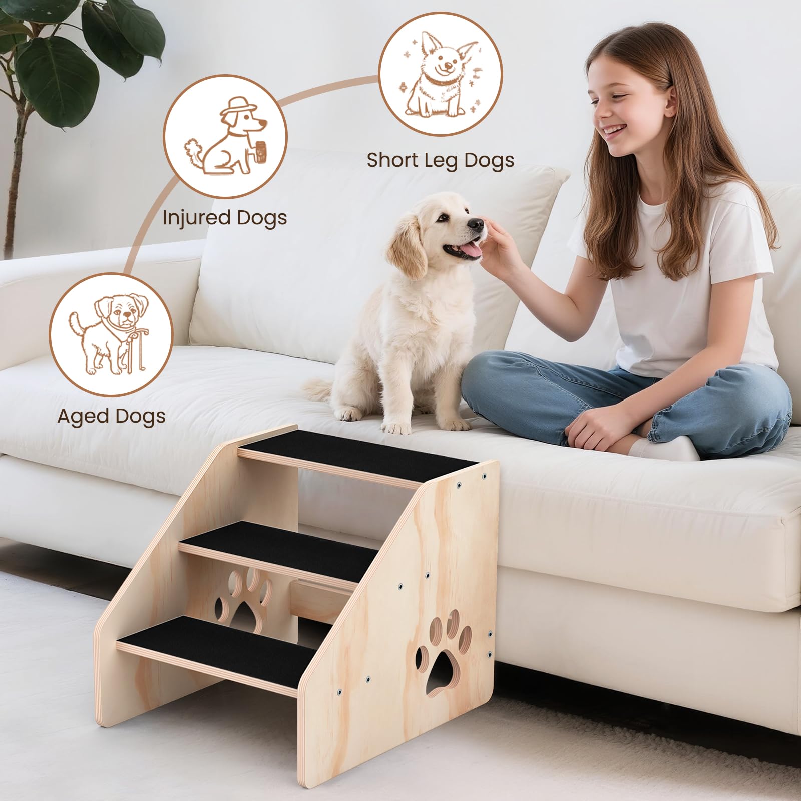 CozyLazy Dog Stairs puppy-essentials-gift position as a practical addition for growing pets.