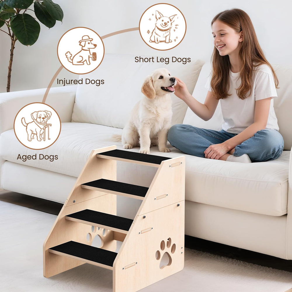 CozyLazy dog stairs-puppy-essentials emphasizes a practical puppy-friendly home accessory.