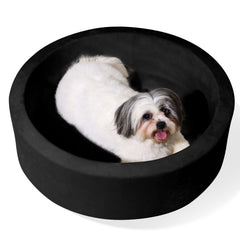 COZYTRAUM pet ball pit round 27.5-inch bed in black offers cozy naps