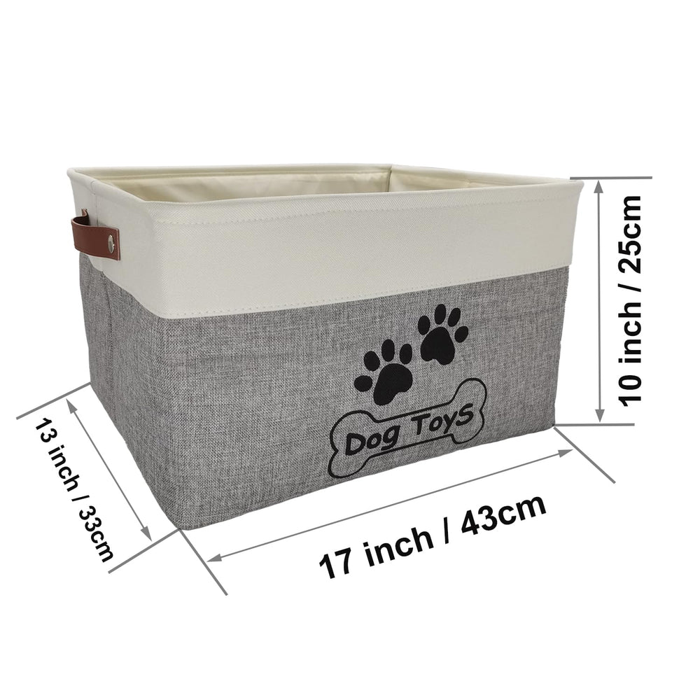 CPAKOWLGOO collapsible dog toy bin folded for compact storage