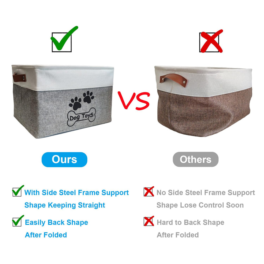 CPAKOWLGOO Multi-purpose storage for toys, blankets, and grooming supplies.