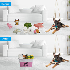 CPAKOWLGOO dog toy bin side frames provide sturdy support and durable structure.