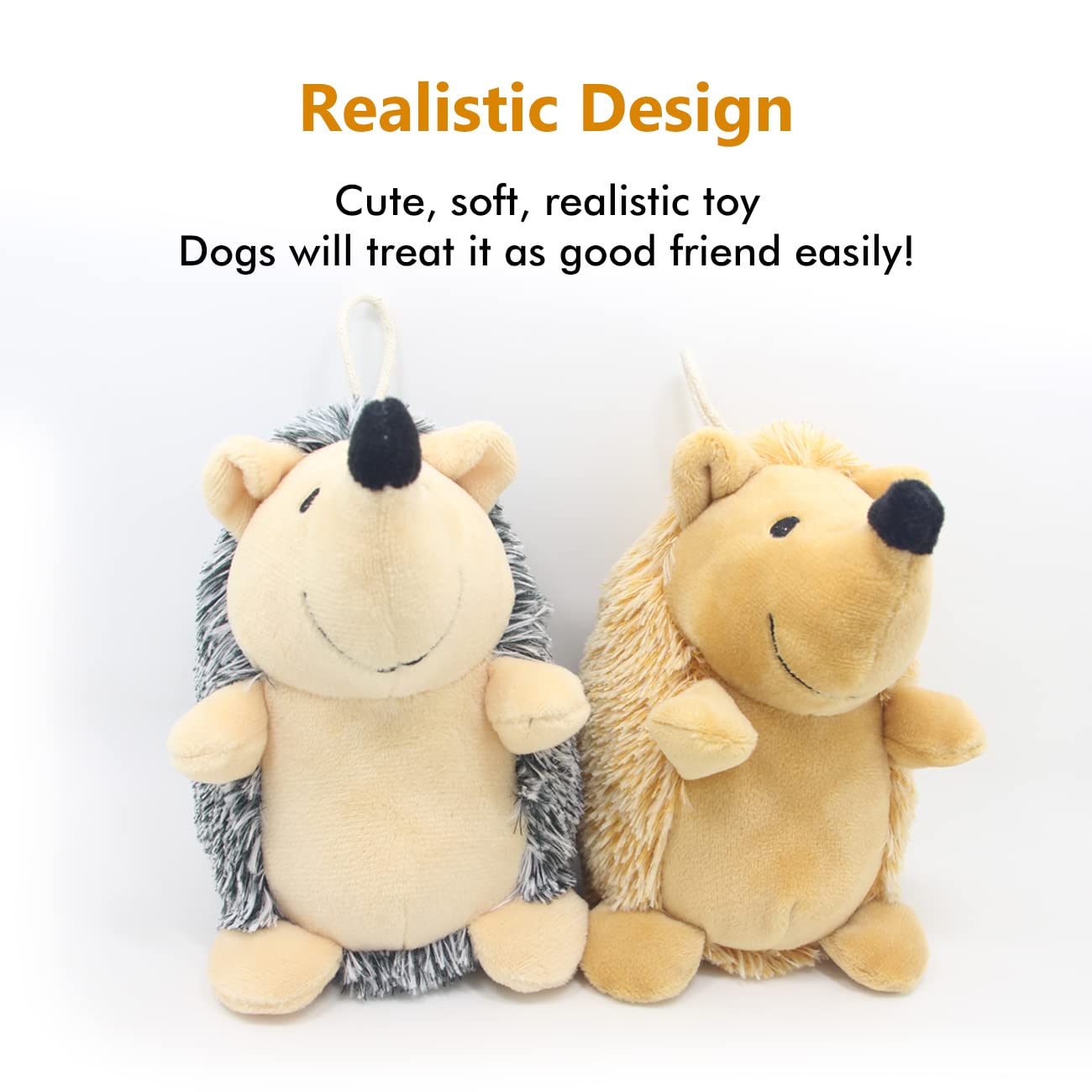 CPYOSN Crocodile dog toy in grey-yellow plush for durable chew sessions