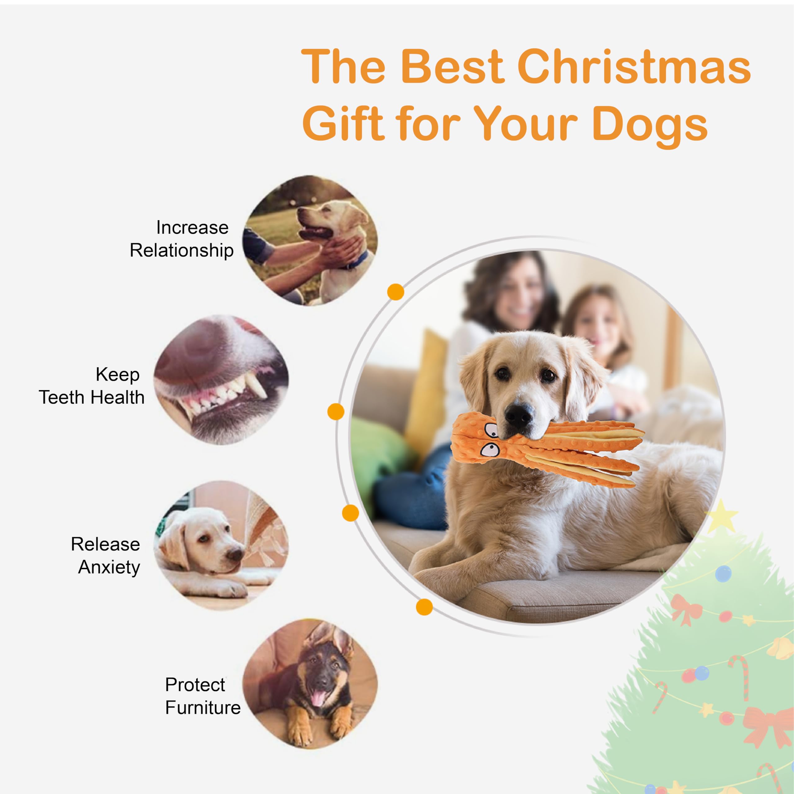 CPYOSN machine-washable dog toy for easy cleanup after play