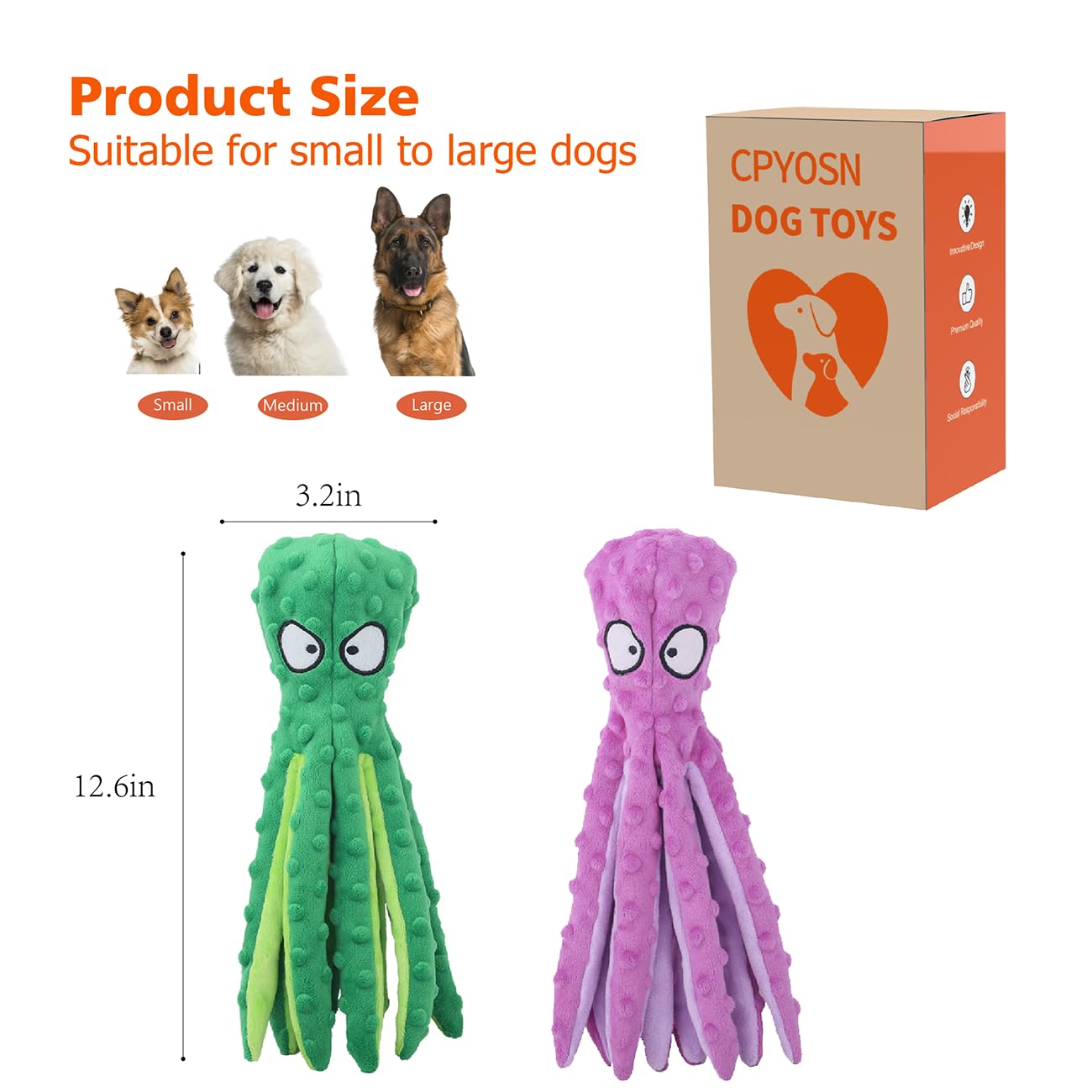CPYOSN machine washable dog toy simplifies cleanup after adventures.