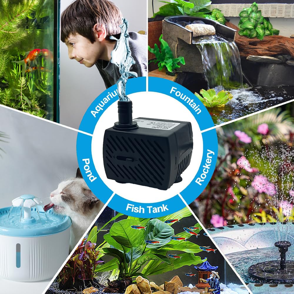 Cpzhlti 95GPH pump aquarium use for quiet operation and easy setup