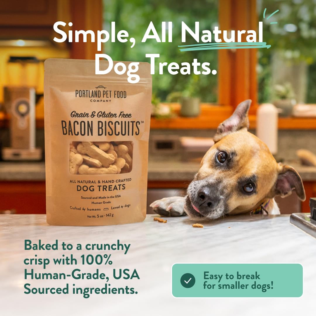 Crafted by Humans Loved by Dogs Portland gingerbread dog biscuits for limited-ingredient treats