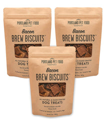 Crafted by Humans Portland Brew Biscuit pack front—training rewards for dogs.