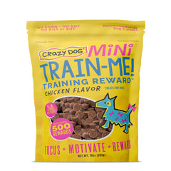 Crazy Dog Mini Train-Me! bag front for quick training rewards.