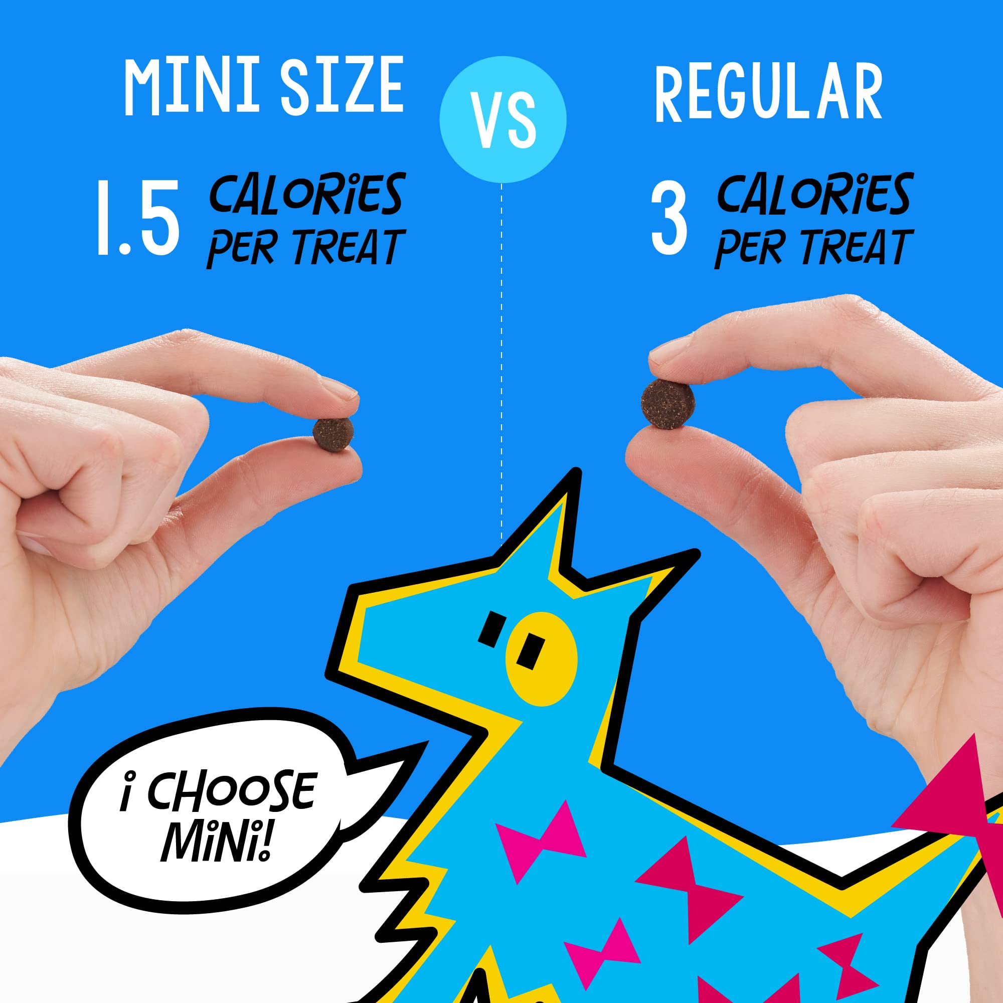 Crazy Dog Mini Train-Me beef packaging label conveys clean ingredients for mindful treats