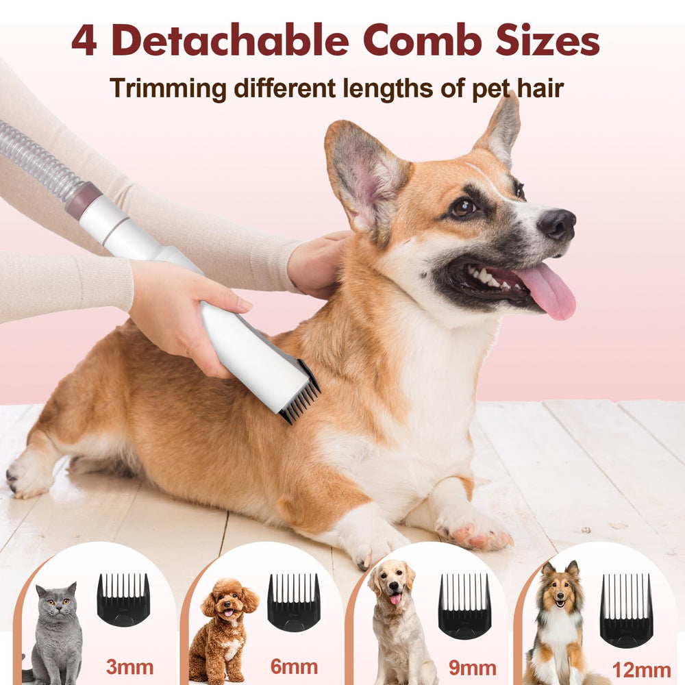 Crazydeer adjustable-suction levels adapt to coat type and pet comfort