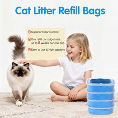 Creatwo heavy-duty litter liners shown in use demonstrate tear-resistant, leak-proof performance.