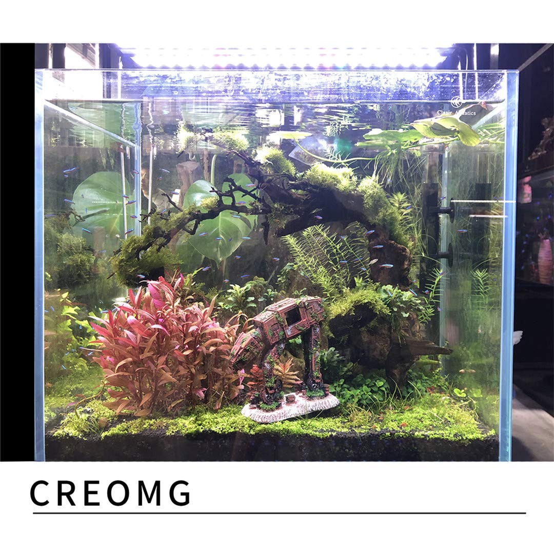 CREOMG multi-design aquarium ornament set elevates tank aesthetics with varied landscapes.