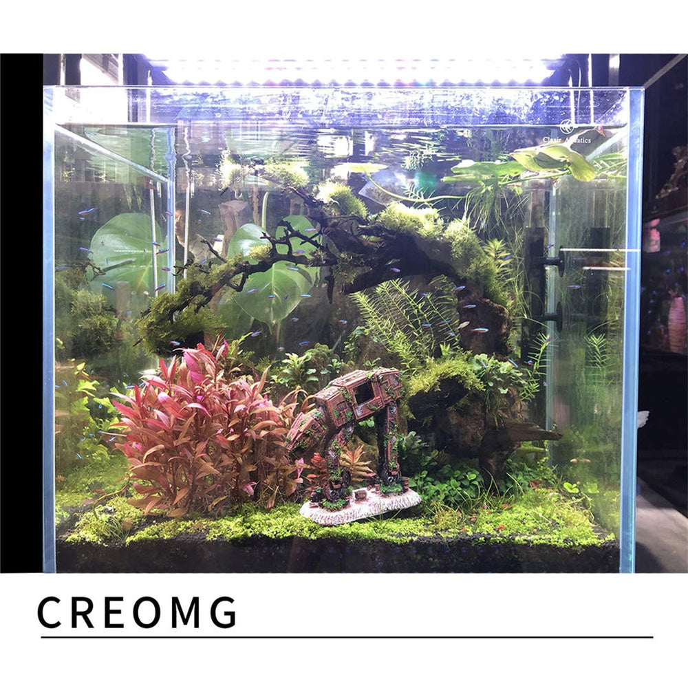 CREOMG multi-design aquarium ornament set elevates tank aesthetics with varied landscapes.