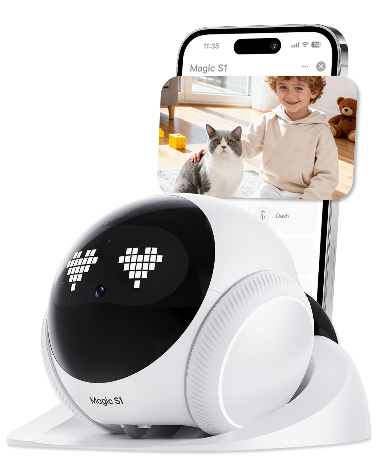 Crigge Magic S1 indoor camera suitable for living rooms and nurseries.