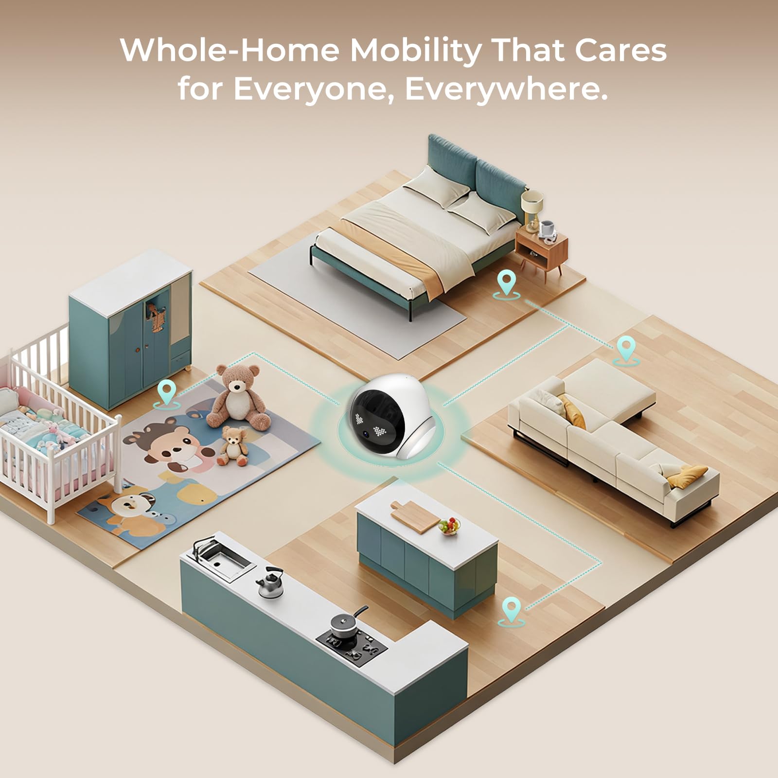 Crigge Magic S1 pet interaction image enables engaging play even alone.